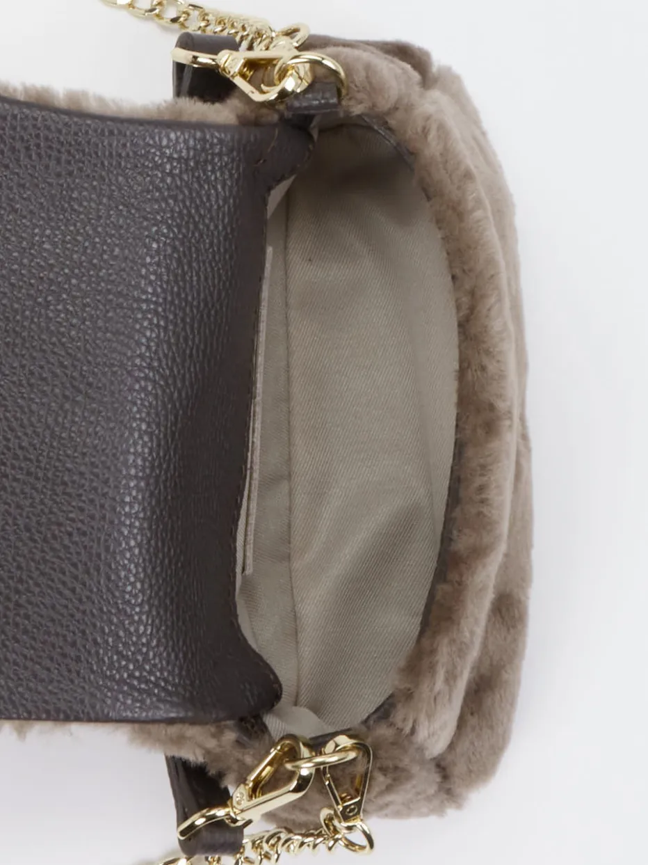 Damen Konstantin Starke – Schultertasche aus Fell in