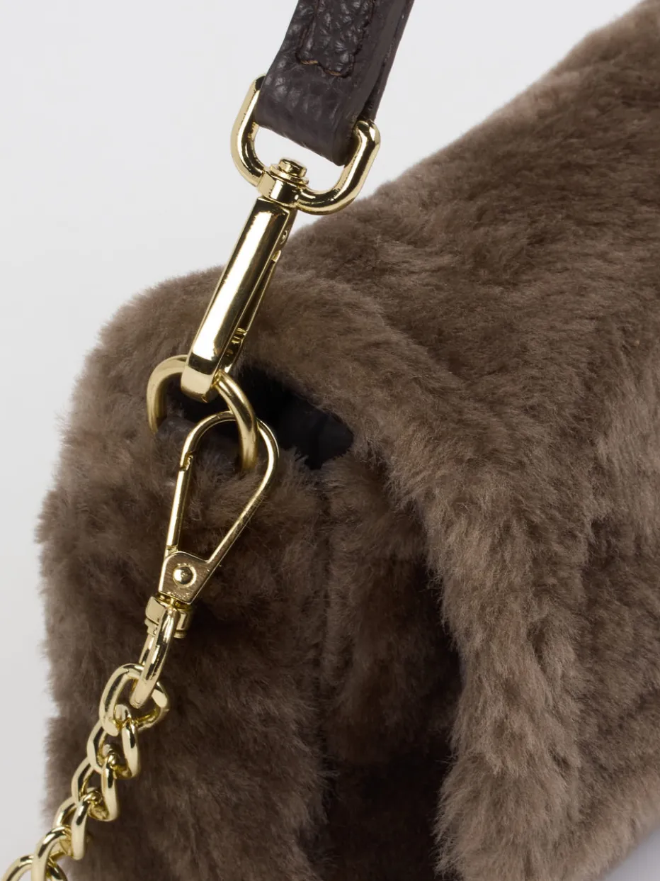 Damen Konstantin Starke – Schultertasche aus Fell in