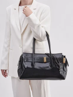 Damen Konstantin Starke – Schultertasche aus Lackleder