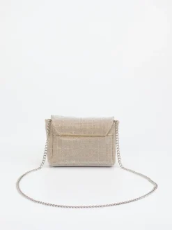 – Schultertasche aus Textil Champagner*Konstantin Starke Best