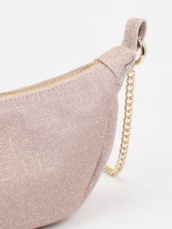 Damen Konstantin Starke – Schultertasche aus Leder in Rosé