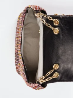 – Schultertasche aus Bouclé-Stoff bordeauxrot*Konstantin Starke Best