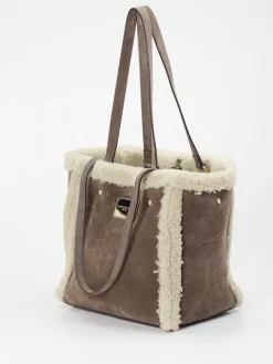 – Shopper aus Textil in Taupe*Konstantin Starke
