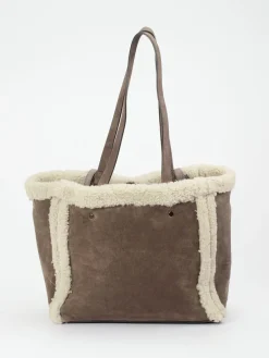 – Shopper aus Textil in Taupe*Konstantin Starke