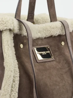 – Shopper aus Textil in Taupe*Konstantin Starke