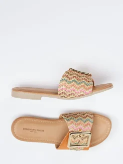 – Slides aus Veloursleder cognac-color*Konstantin Starke