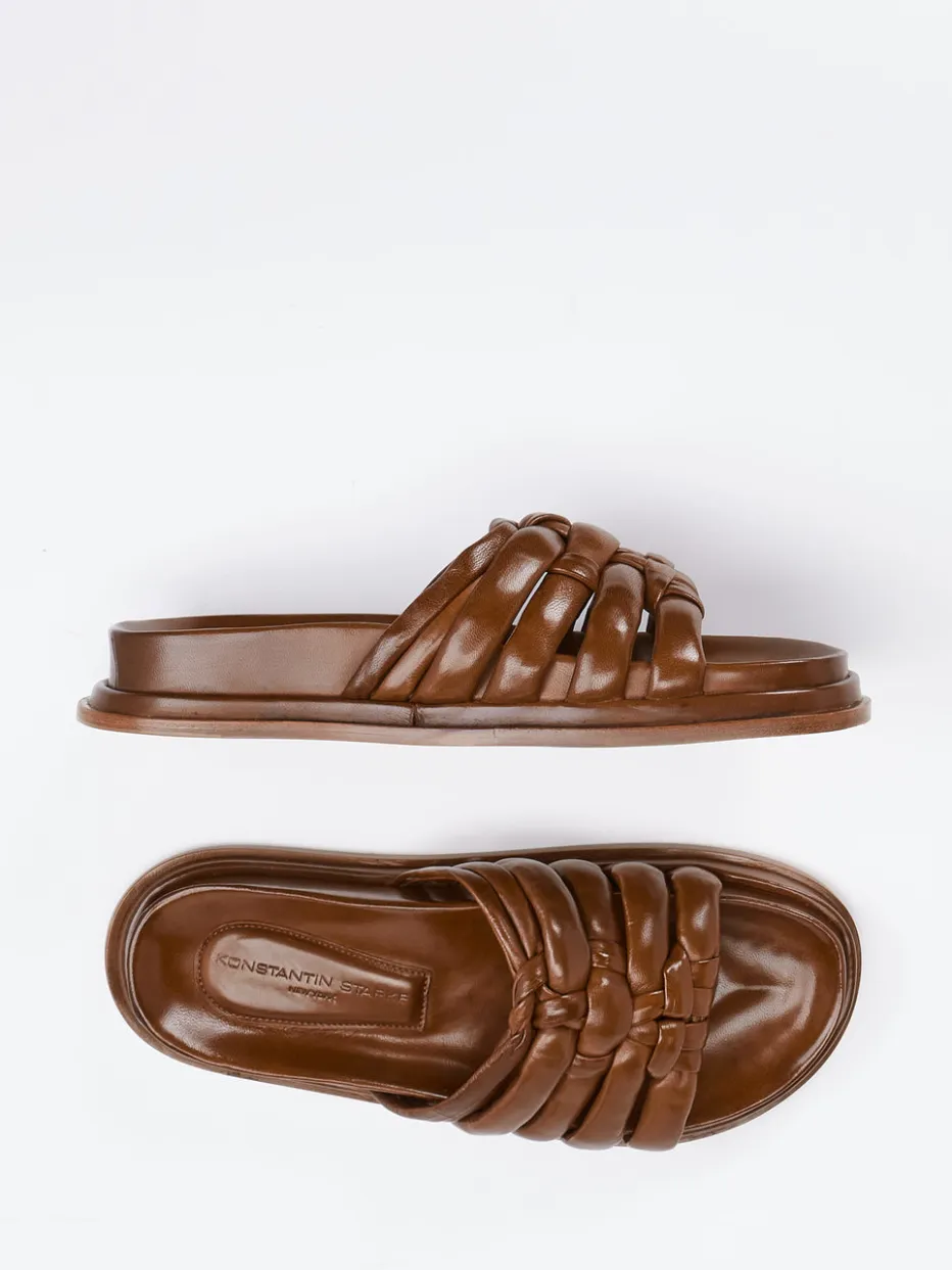 Damen Konstantin Starke – Slides aus Flechtleder in