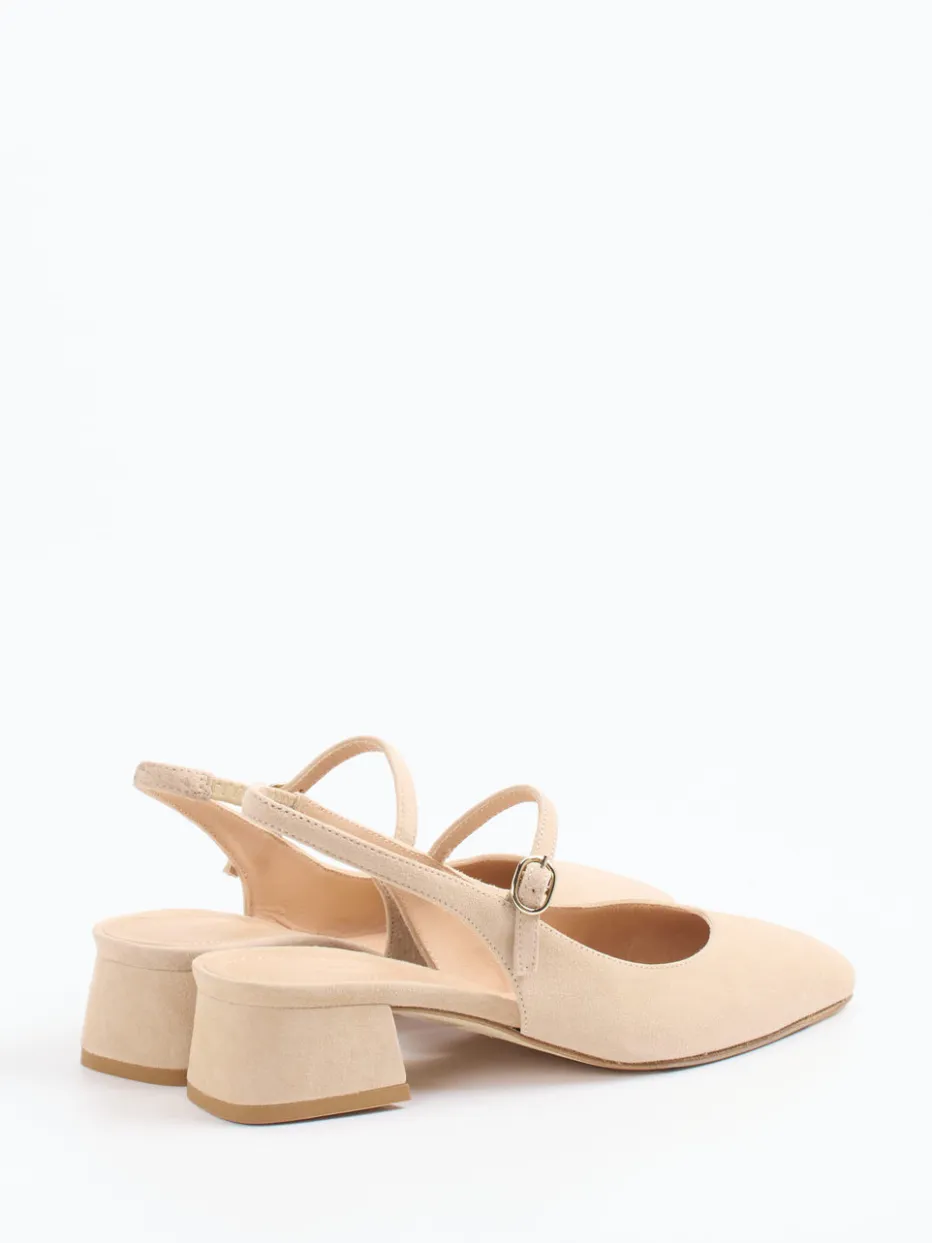 Damen Konstantin Starke – Slingback-Pumps aus Veloursleder