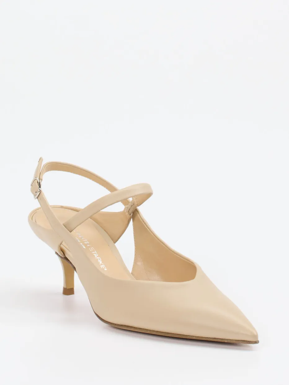 Damen Konstantin Starke – Slingback-Pumps aus Lammleder beige
