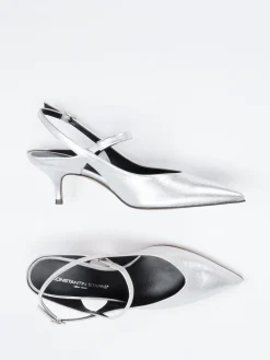 – Slingback-Pumps aus Metallicleder*Konstantin Starke Best