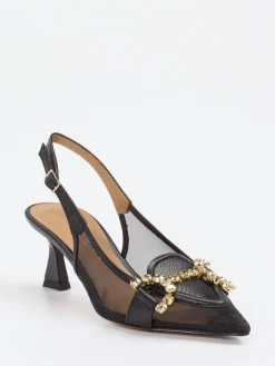 – Slingback-Pumps aus Netz in*Konstantin Starke Hot