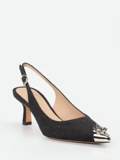 Damen Konstantin Starke – Slingback-Pumps aus Glitzertextil