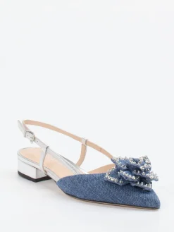 – Slingback-Ballerinas aus Denim*Konstantin Starke Discount