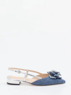– Slingback-Ballerinas aus Denim*Konstantin Starke Discount