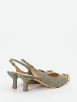 – Slingback-Pumps aus Textil Salbei*Konstantin Starke Clearance
