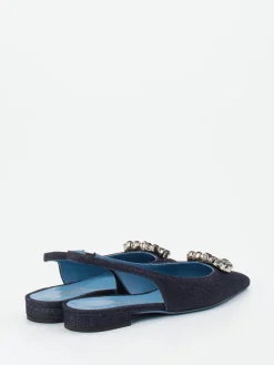 – Slingback-Ballerinas aus Textil Denim-Optik*Konstantin Starke New