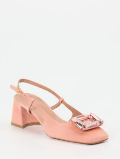 Damen Konstantin Starke – Slingback-Pumps aus Veloursleder rosé