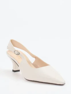 – Slingback-Pumps aus Lammleder Elfenbein*Konstantin Starke Discount
