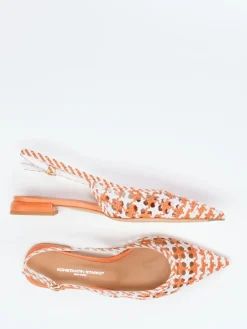 – Slingback-Ballerinas aus Flechtleder*Konstantin Starke New