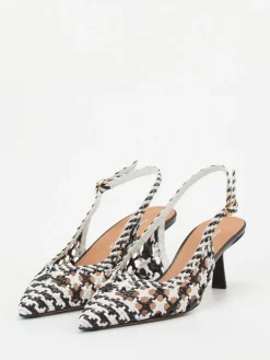 Damen Konstantin Starke – Slingback-Pumps aus Flechtleder