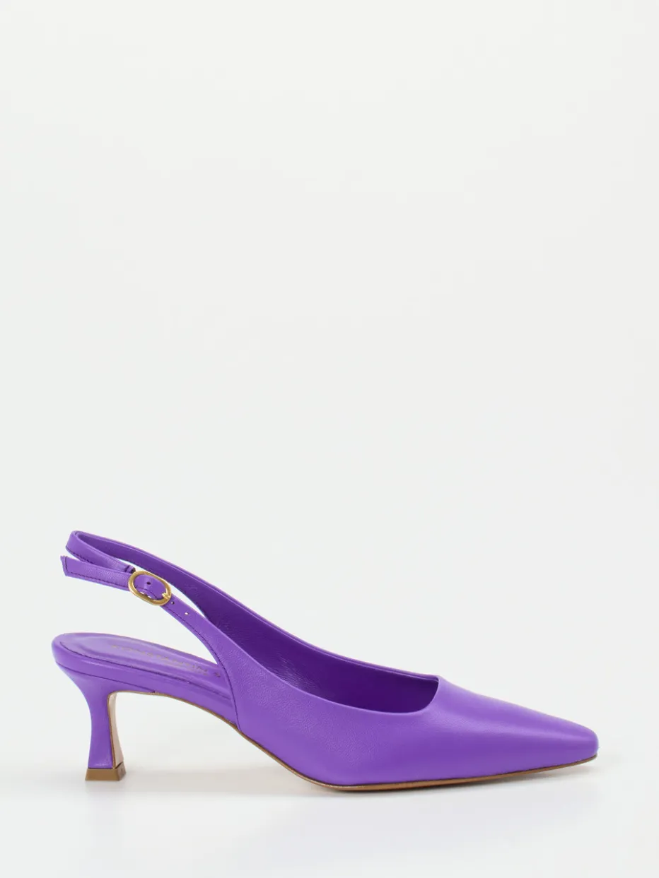 Damen Konstantin Starke – Slingback-Pumps aus Lammleder Violett