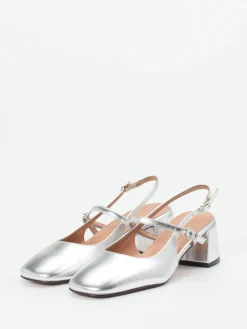 – Slingback-Pumps aus Metallicleder*Konstantin Starke Clearance