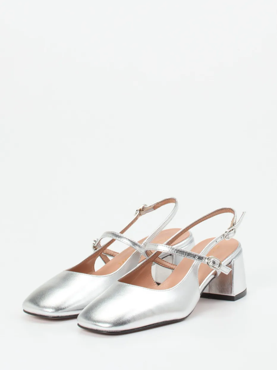 – Slingback-Pumps aus Metallicleder*Konstantin Starke Clearance