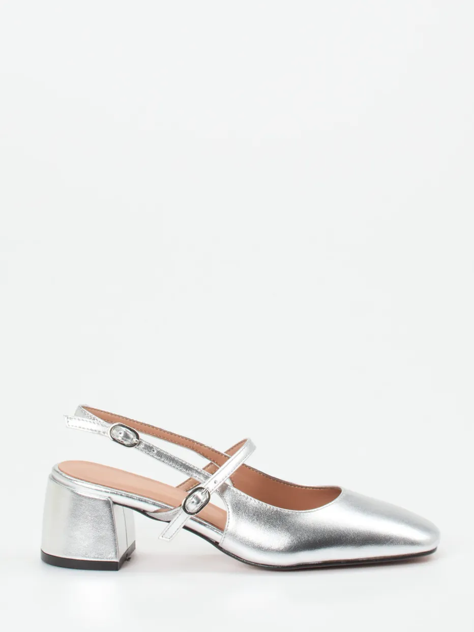 – Slingback-Pumps aus Metallicleder*Konstantin Starke Clearance