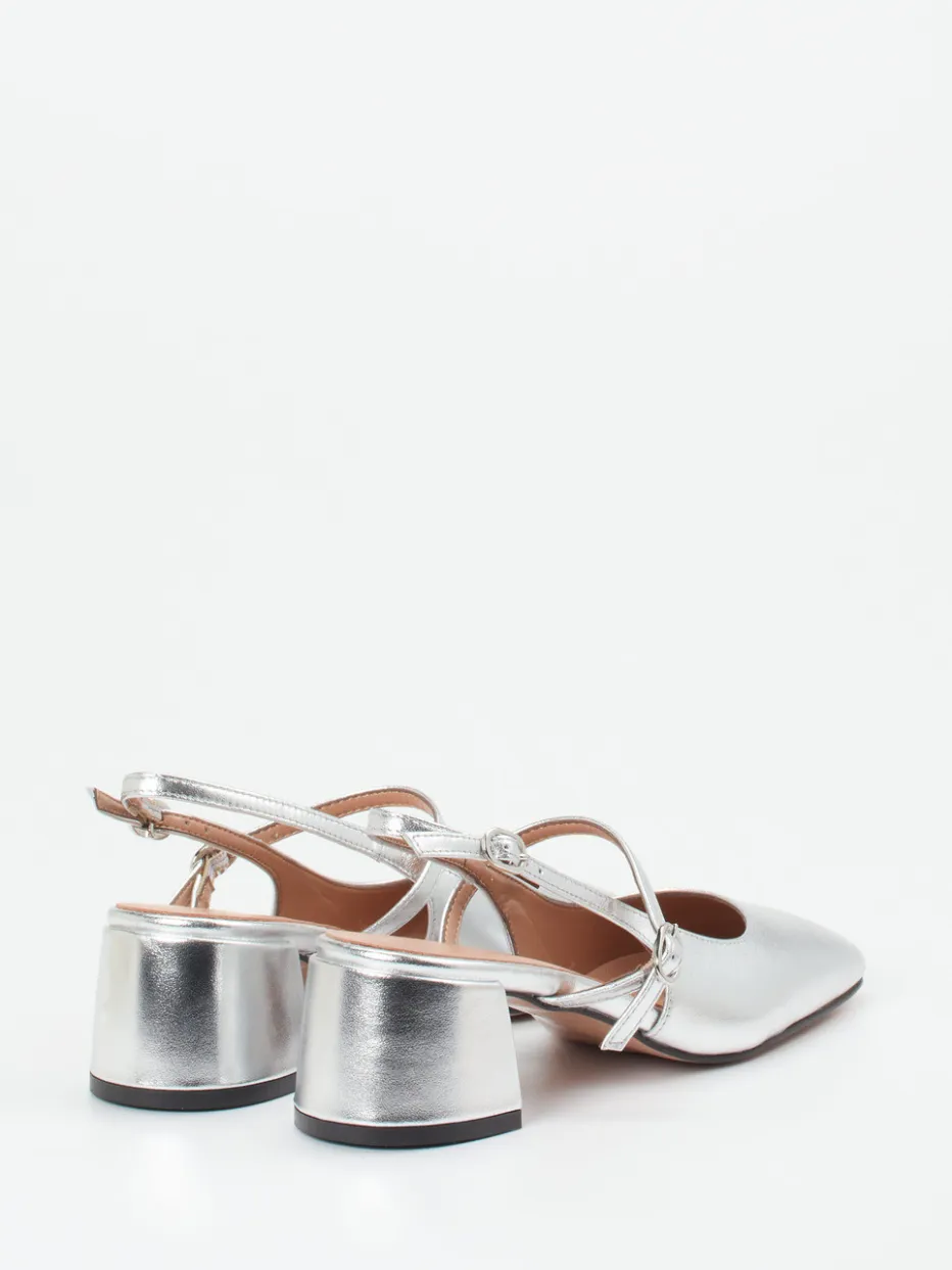 – Slingback-Pumps aus Metallicleder*Konstantin Starke Clearance