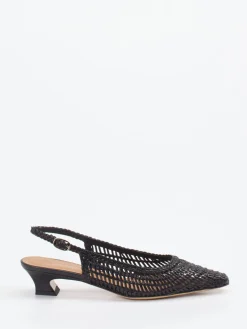 – Slingback-Pumps aus Flechtleder*Konstantin Starke New