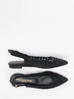 Damen Konstantin Starke – Slingback-Ballerinas aus Flechtleder
