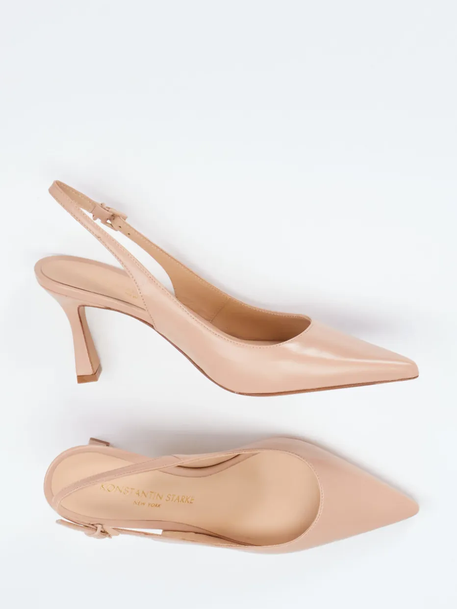 Damen Konstantin Starke – Slingback-Pumps aus Lammleder Nude