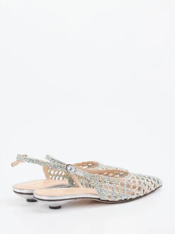 – Slingback-Ballerinas aus Flechtleder color*Konstantin Starke New