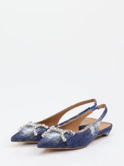 – Slingballerinas aus Denimtextil*Konstantin Starke Clearance