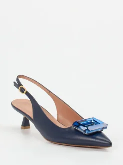Damen Konstantin Starke – Slingback-Pumps aus Lammleder Dunkel