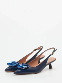 Damen Konstantin Starke – Slingback-Pumps aus Lammleder Dunkel