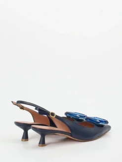 Damen Konstantin Starke – Slingback-Pumps aus Lammleder Dunkel