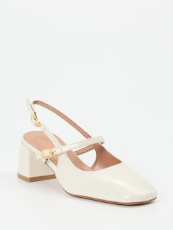 – Slingback-Pumps aus Lackleder cremeweiß*Konstantin Starke Best