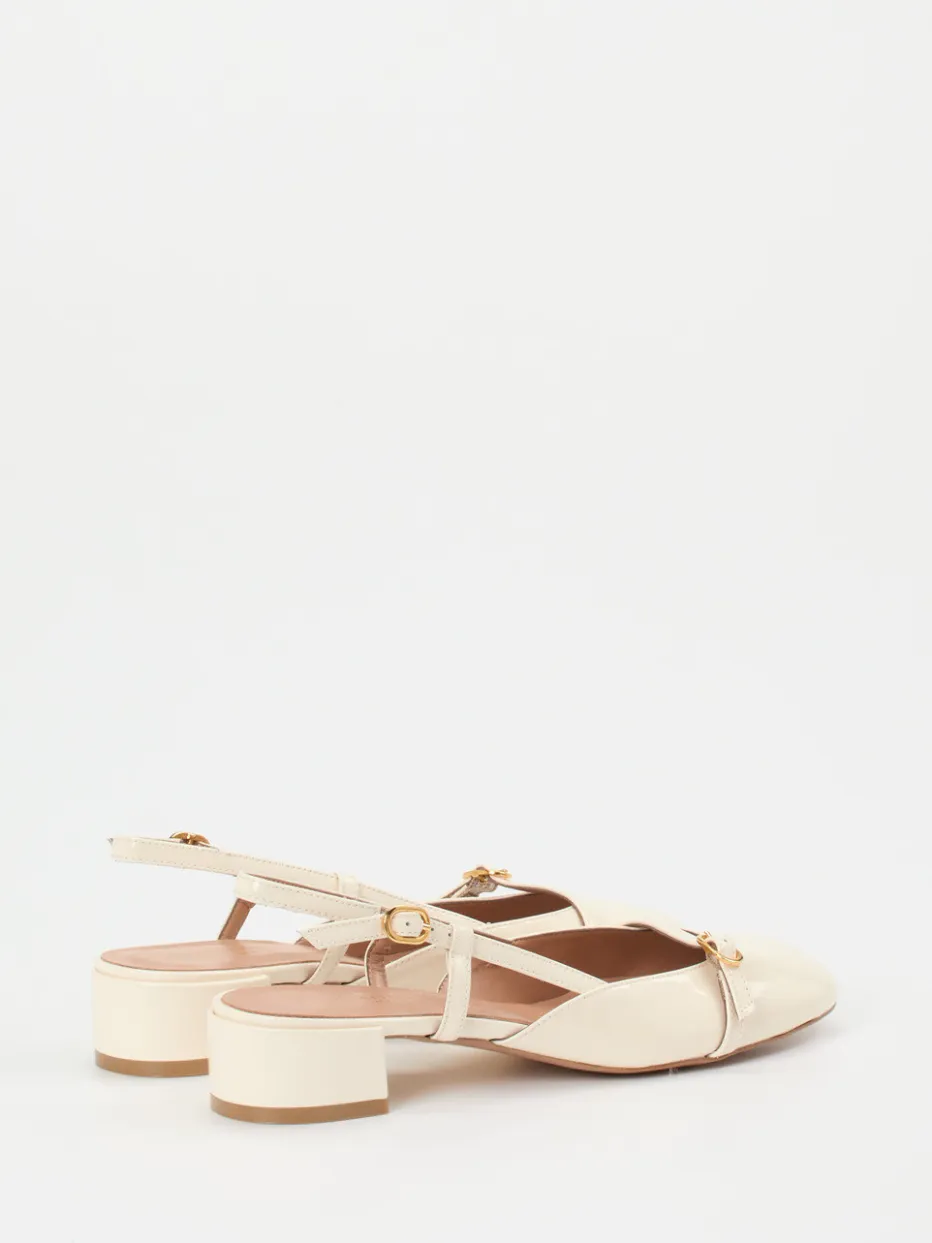 – Slingback-Pumps aus Lackleder cremeweiß*Konstantin Starke Clearance