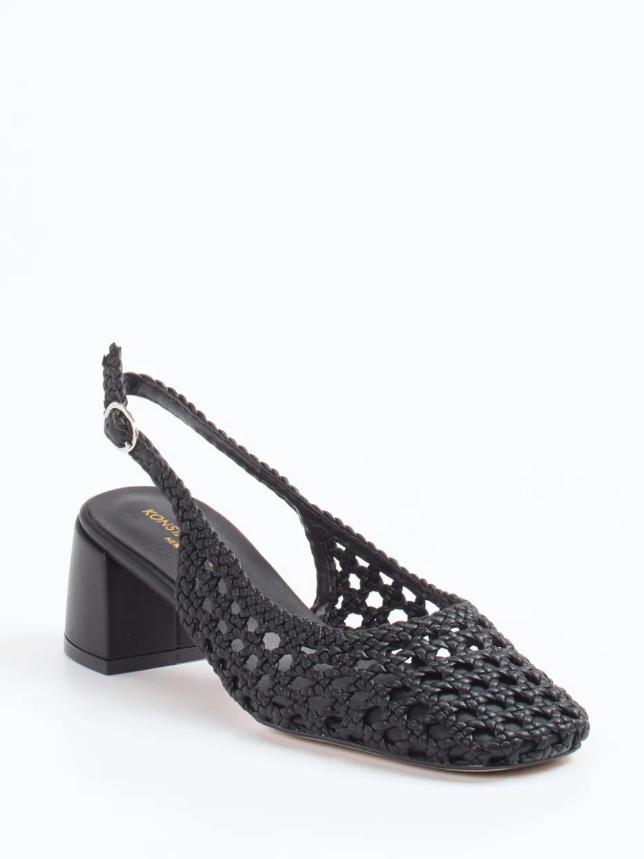Damen Konstantin Starke – Slingback-Pumps aus Flechtleder