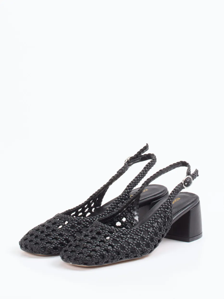 Damen Konstantin Starke – Slingback-Pumps aus Flechtleder