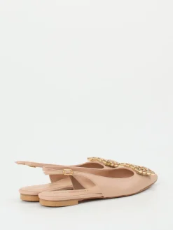 Damen Konstantin Starke – Slingback-Ballerina aus Lammleder Nude