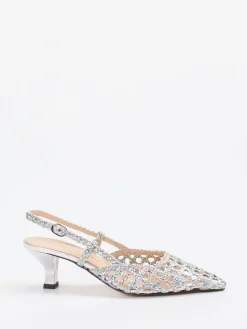 Damen Konstantin Starke – Slingback-Pumps aus Flechtleder color