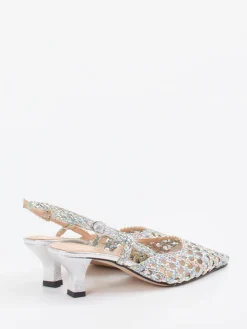 Damen Konstantin Starke – Slingback-Pumps aus Flechtleder color