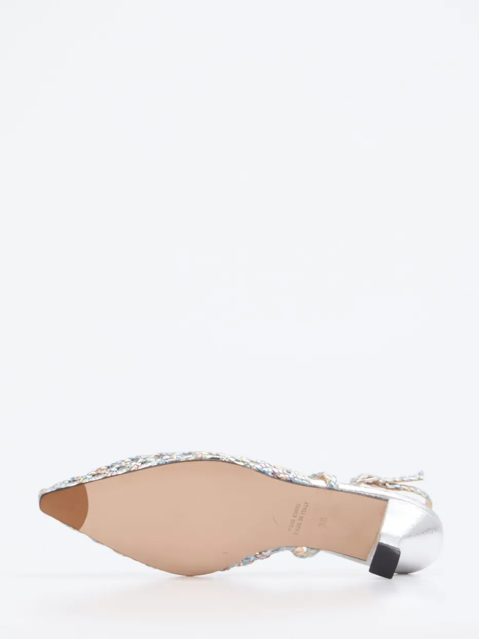 Damen Konstantin Starke – Slingback-Pumps aus Flechtleder color