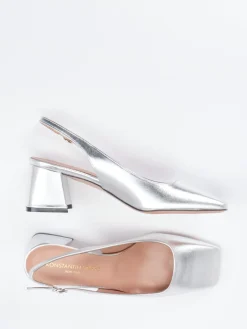 – Slingback-Pumps aus Metallicleder*Konstantin Starke Discount