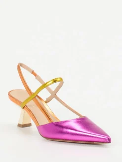 – Slingback-Pumps aus Metallicleder*Konstantin Starke Outlet