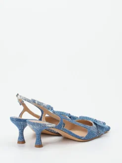 – Slingback-Pumps aus Textil in Denim-Optik*Konstantin Starke Best