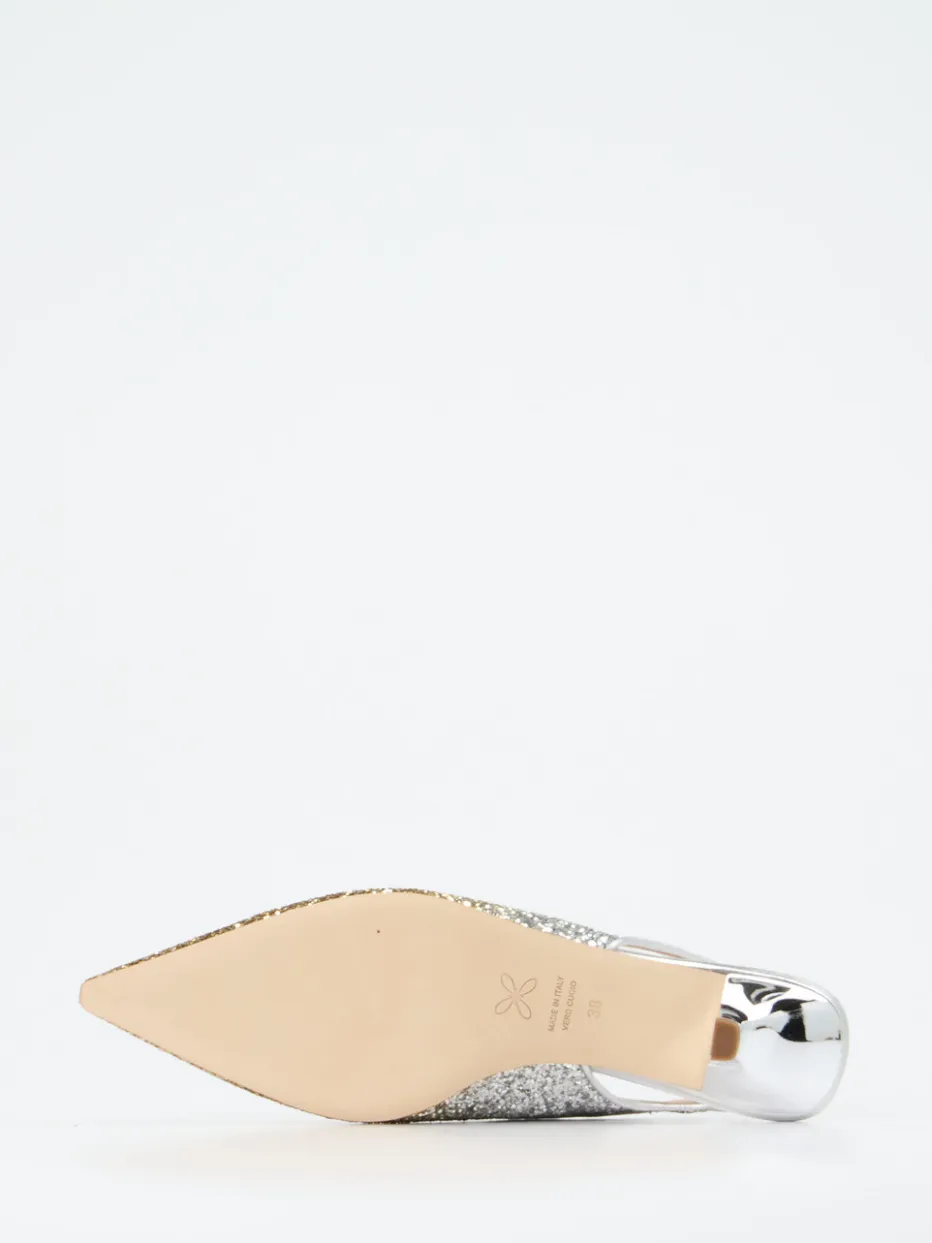 Damen Konstantin Starke – Slingback-Pumps aus Metallicleder Gold