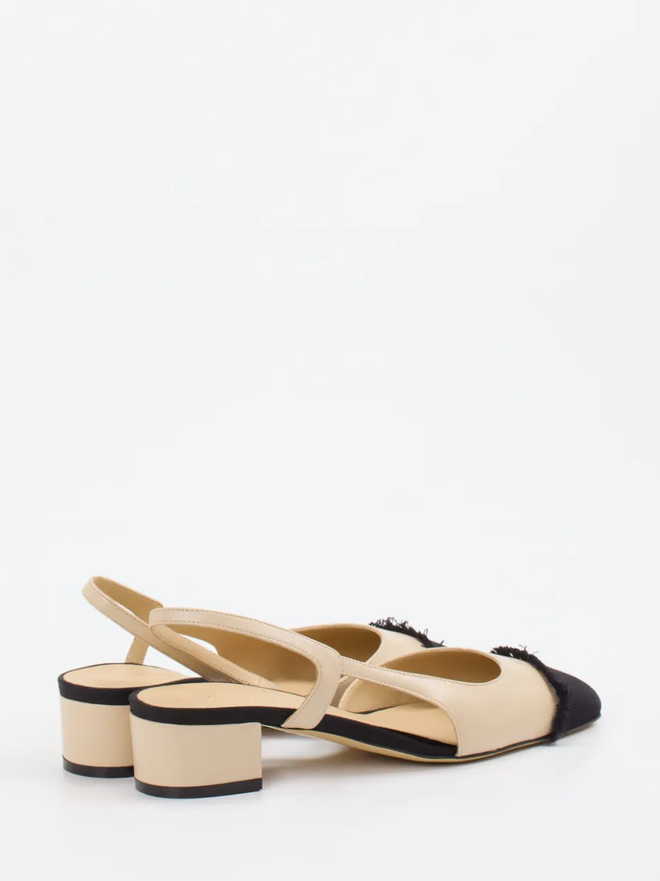 Damen Konstantin Starke – Slingbacks aus Lammleder -schwarz